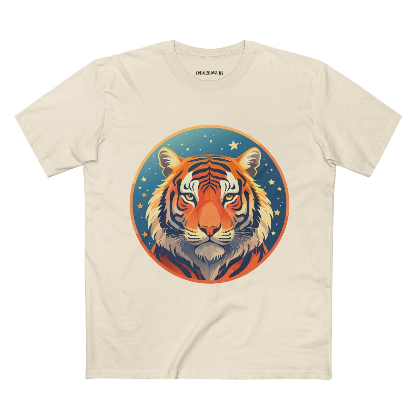 Unisex Premium Cotton Tiger Shirt Art Tee Original Design Animal Shirt Everyday Comfort Handmade Graphic Art Collection