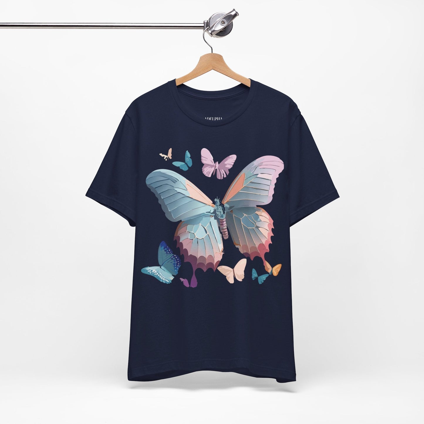 Adelpha Butterfly Graphic Tee Unisex Short Sleeve Vintage Art Design