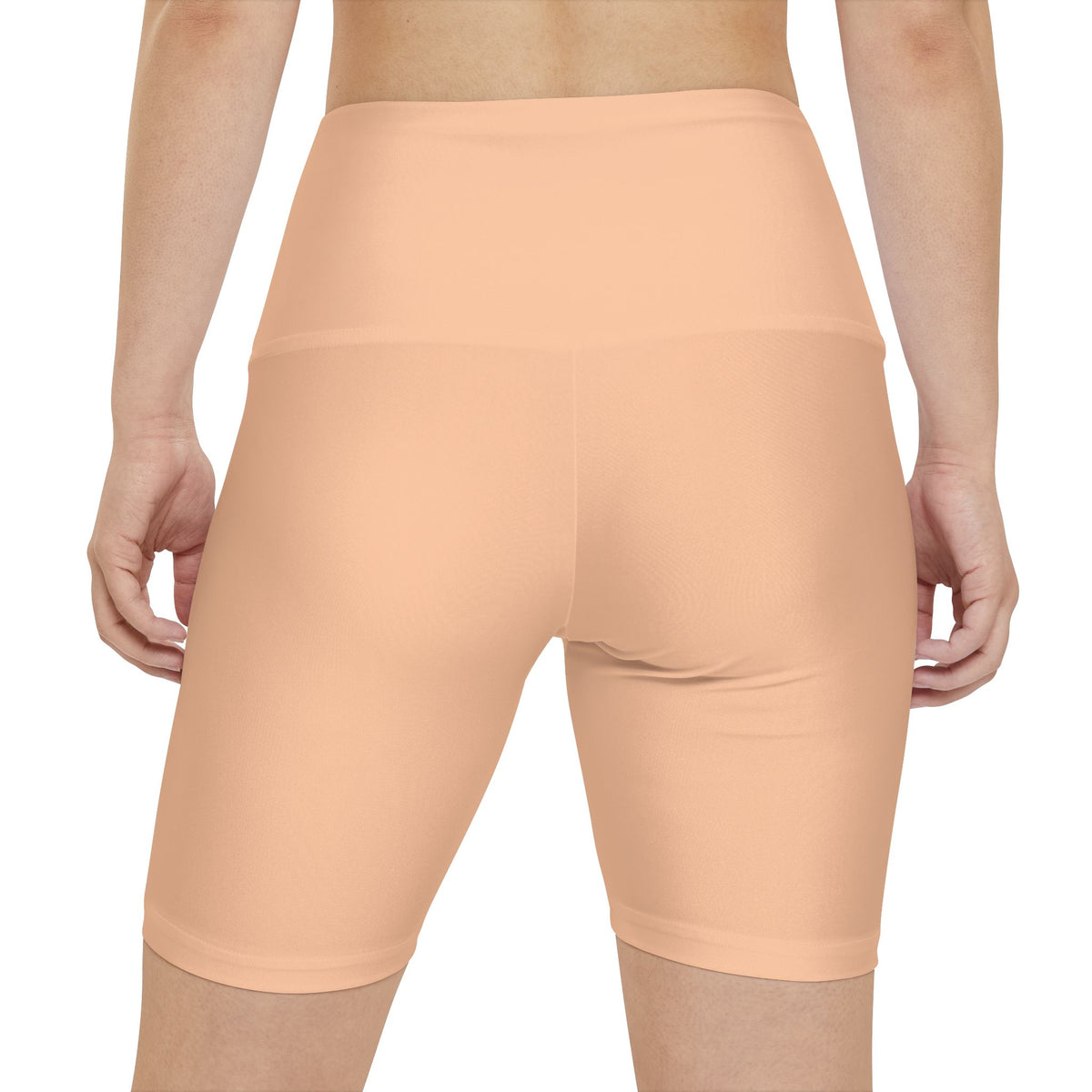 Peach Glow Peach High-Waist Workout Bike Shorts