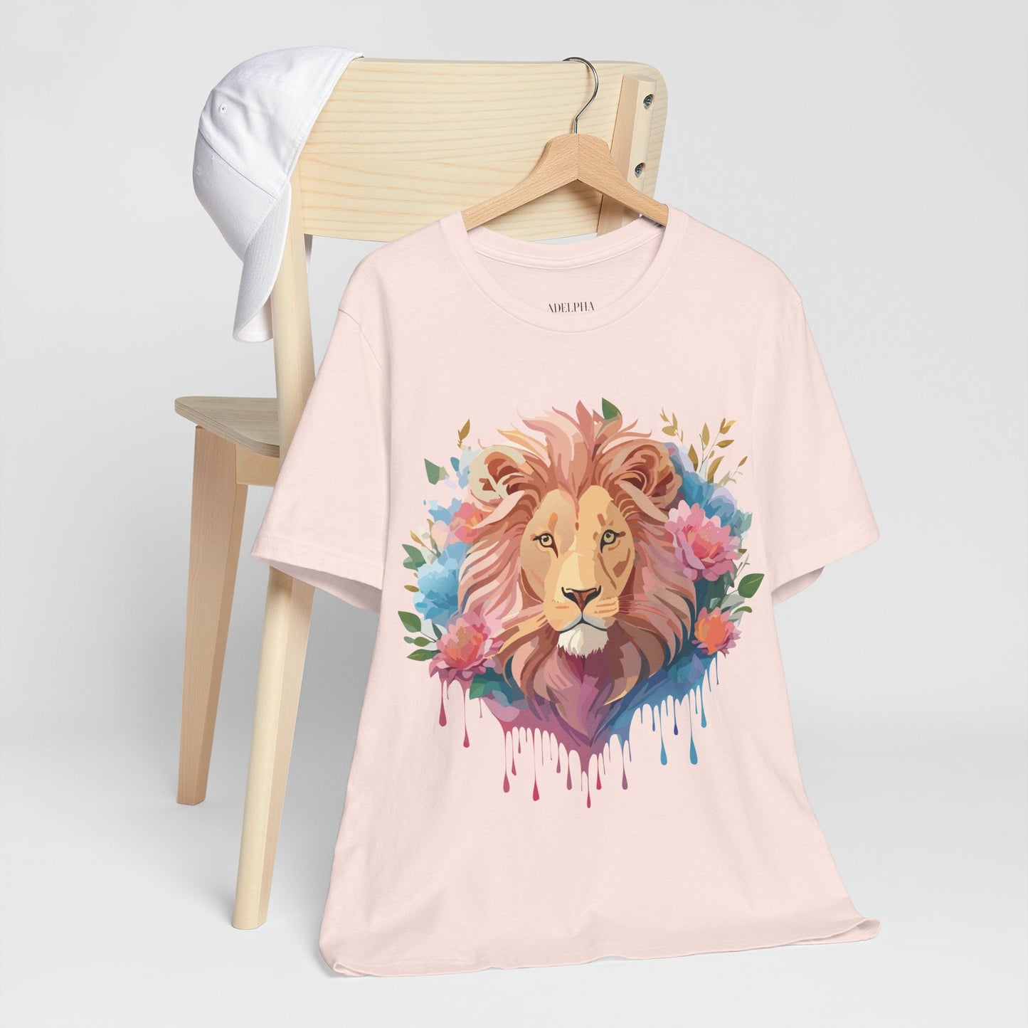 Lion Graphic T Shirt Unisex Short Sleeve Tee Vintage Inspired Adelpha Artwork Apparel