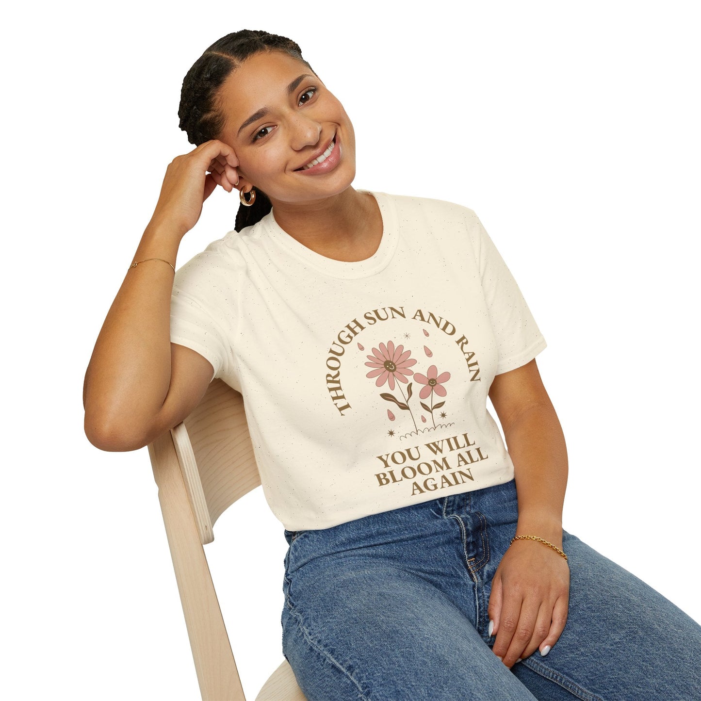 Positive Slogan T Shirt For Everyday Motivation Unisex Tee With Positive Words And Good Quotes Gildan Softstyle 64000