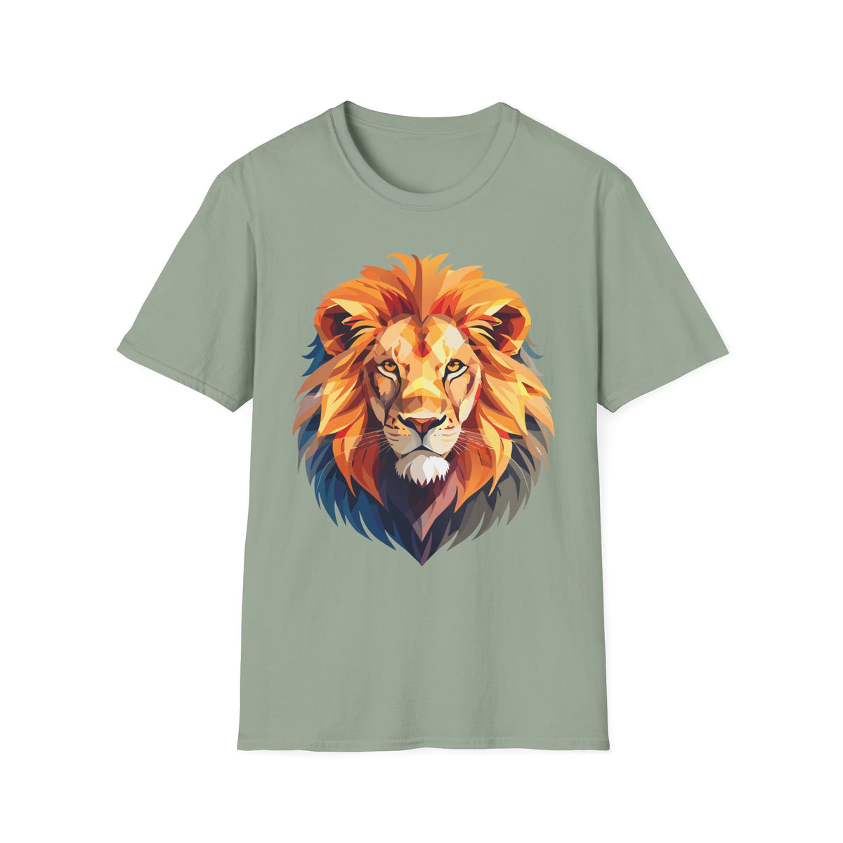 Colorful Geometric Lion T-Shirt | Lion Head Tee