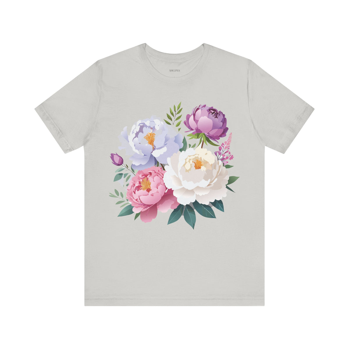 Floral Graphic Tee Shirt - Bella+Canvas Unisex 100 Cotton 30