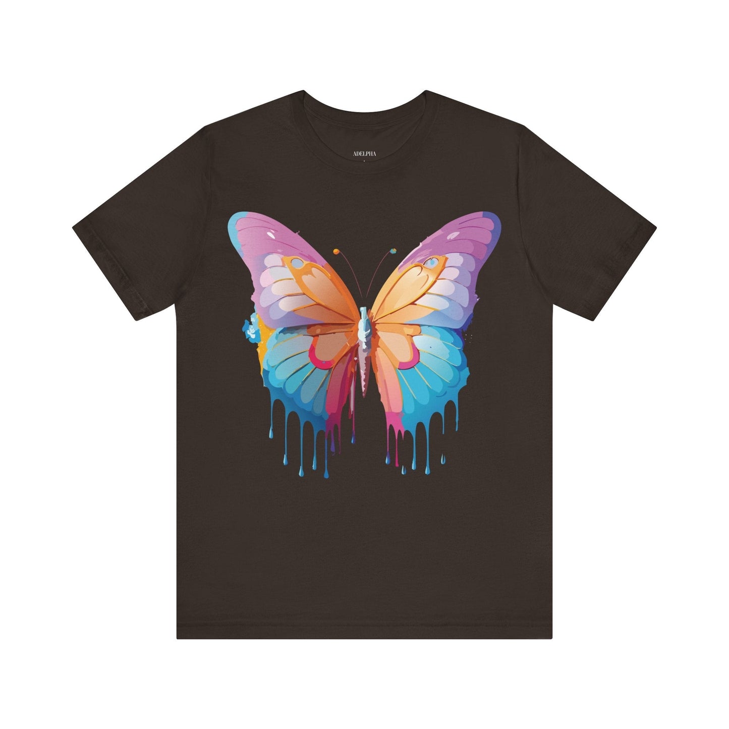 Butterfly Graphic Unisex 100 Cotton Lightweight Vintage Design Jersey Tee 90