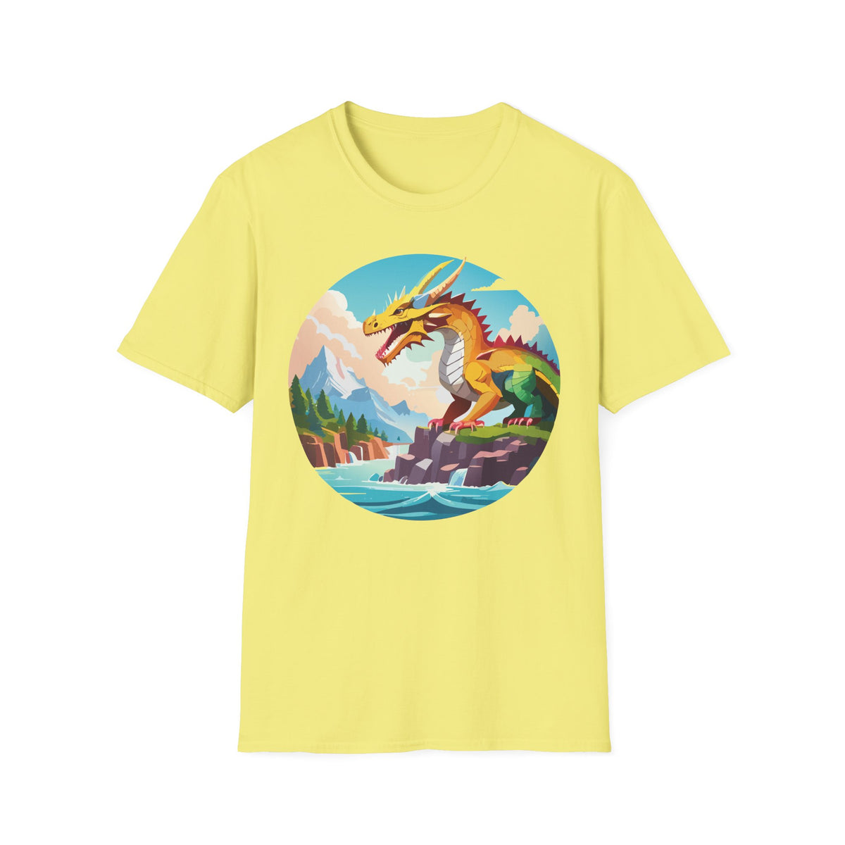 Dragon Graphic Tee Gildan Unisex 100 Cotton Tee Shirt with Animals Design h12