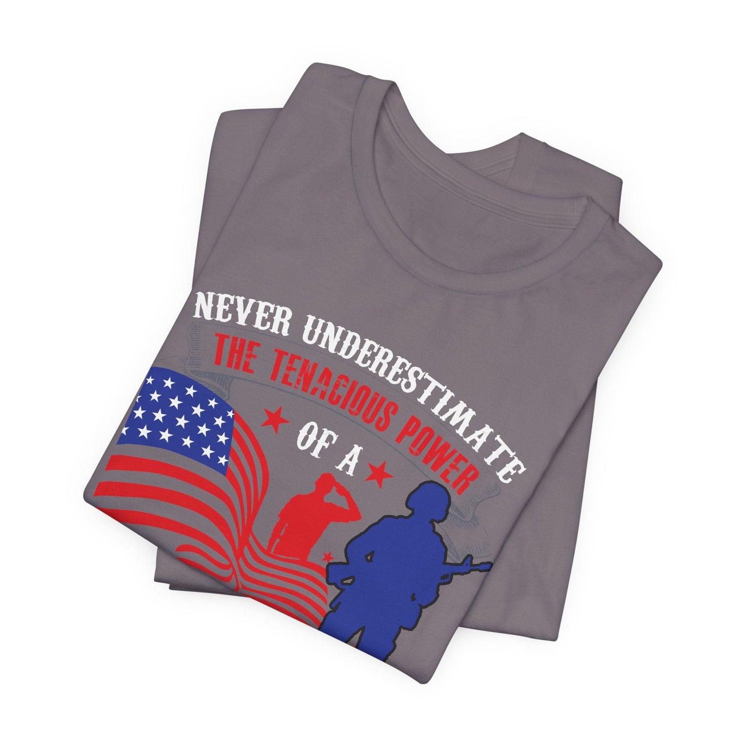 Army Veteran Patriotic Graphic Design Unisex Cotton T-Shirt v53
