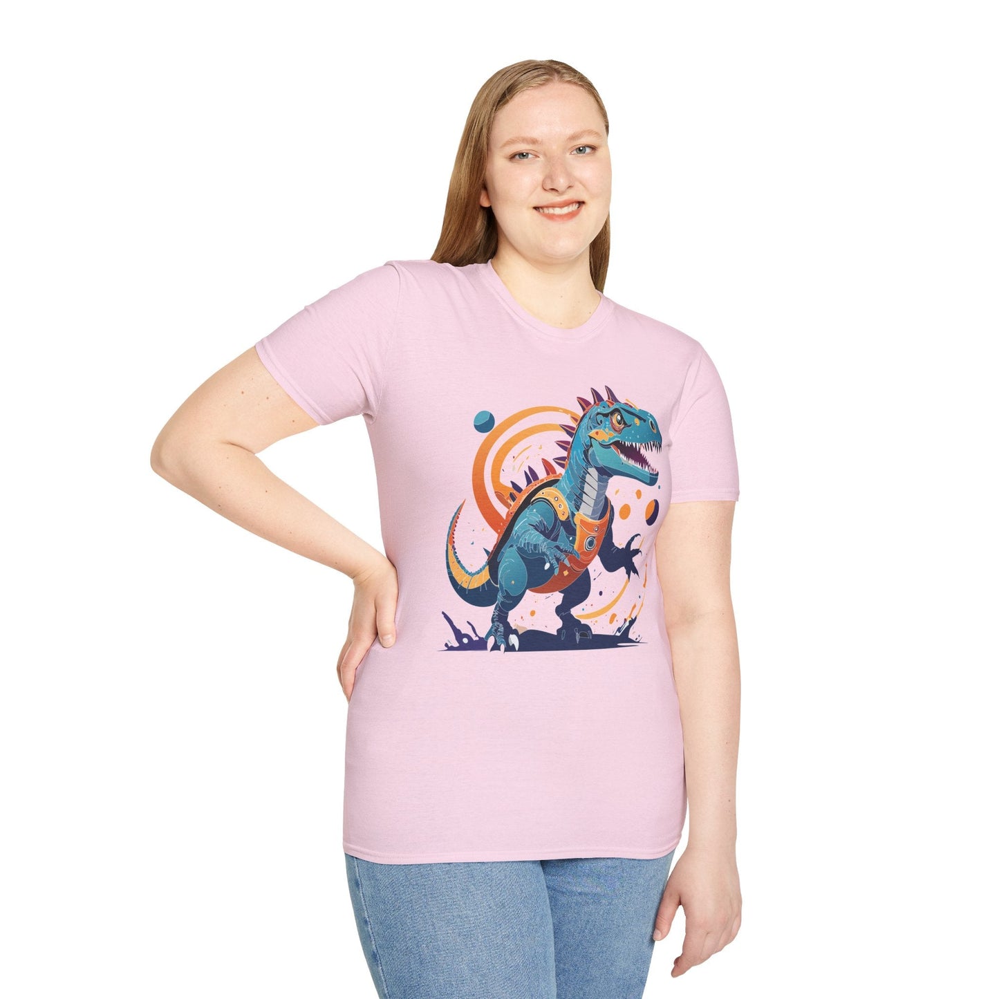 Alien Graphic Unisex Cotton Softstyle UFO Artwork Tee 12