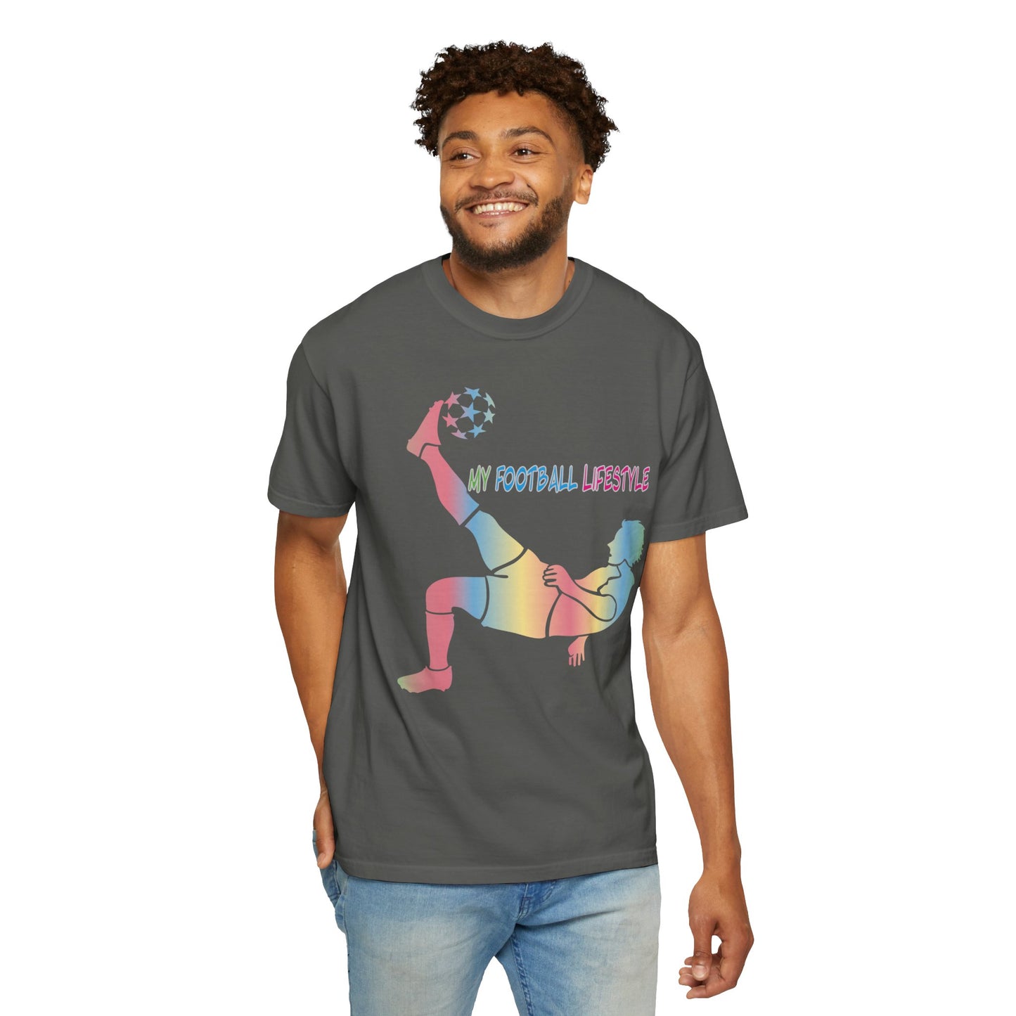 Unisex T-shirt with sports art design