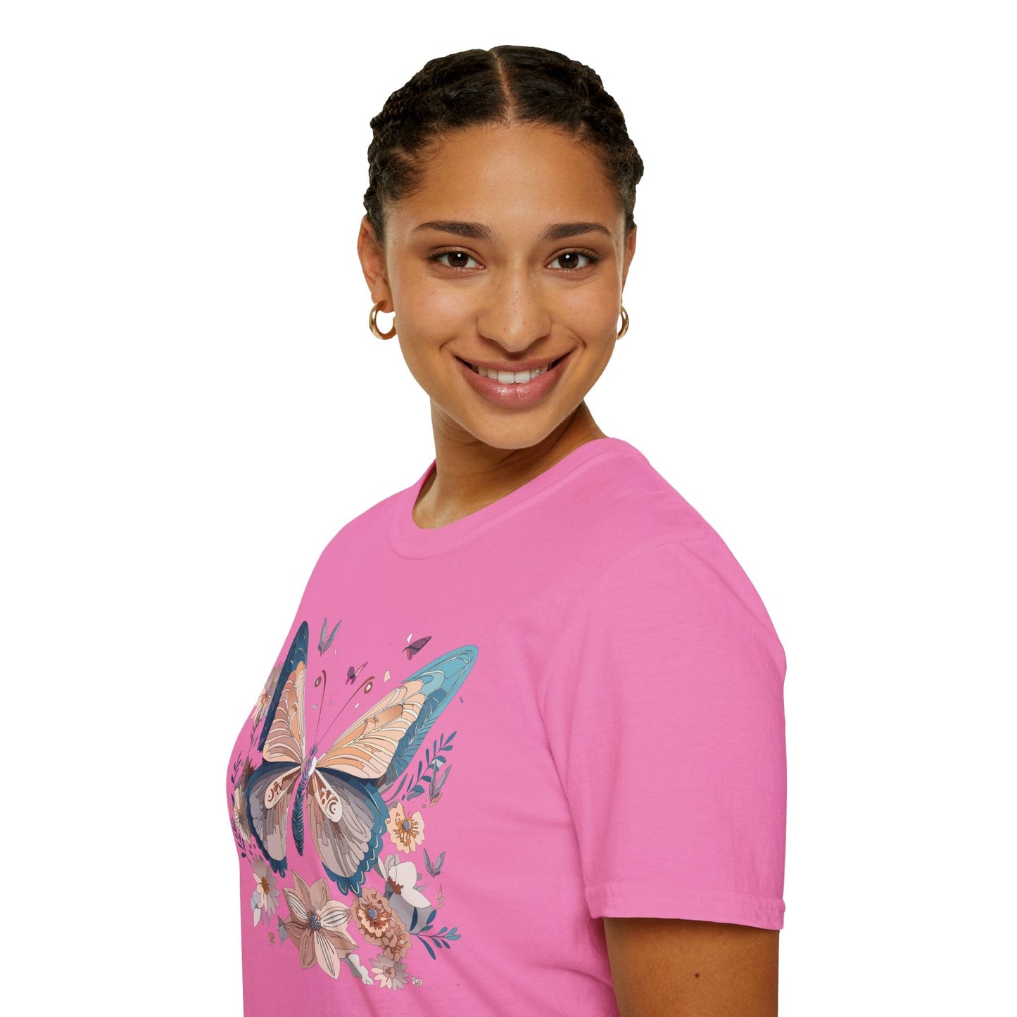 Monarch Butterfly T Shirt Unisex Softstyle Gildan 64000 Tee Lightweight Comfort Fit