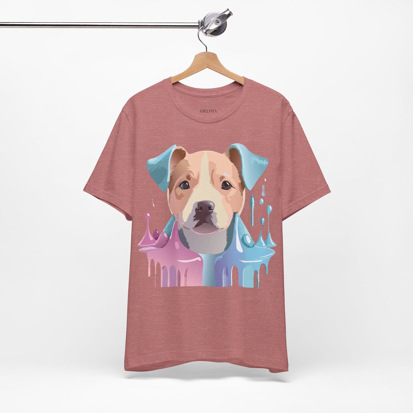 Dog Graphic T Shirt Unisex Jersey Short Sleeve Adelpha Vintage Art Tee Premium Comfort