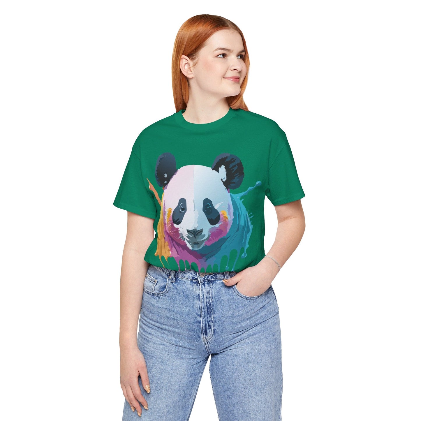 Adelpha Panda Graphic Tee Unisex Vintage Inspired Art Design Short Sleeve Shirt Edition