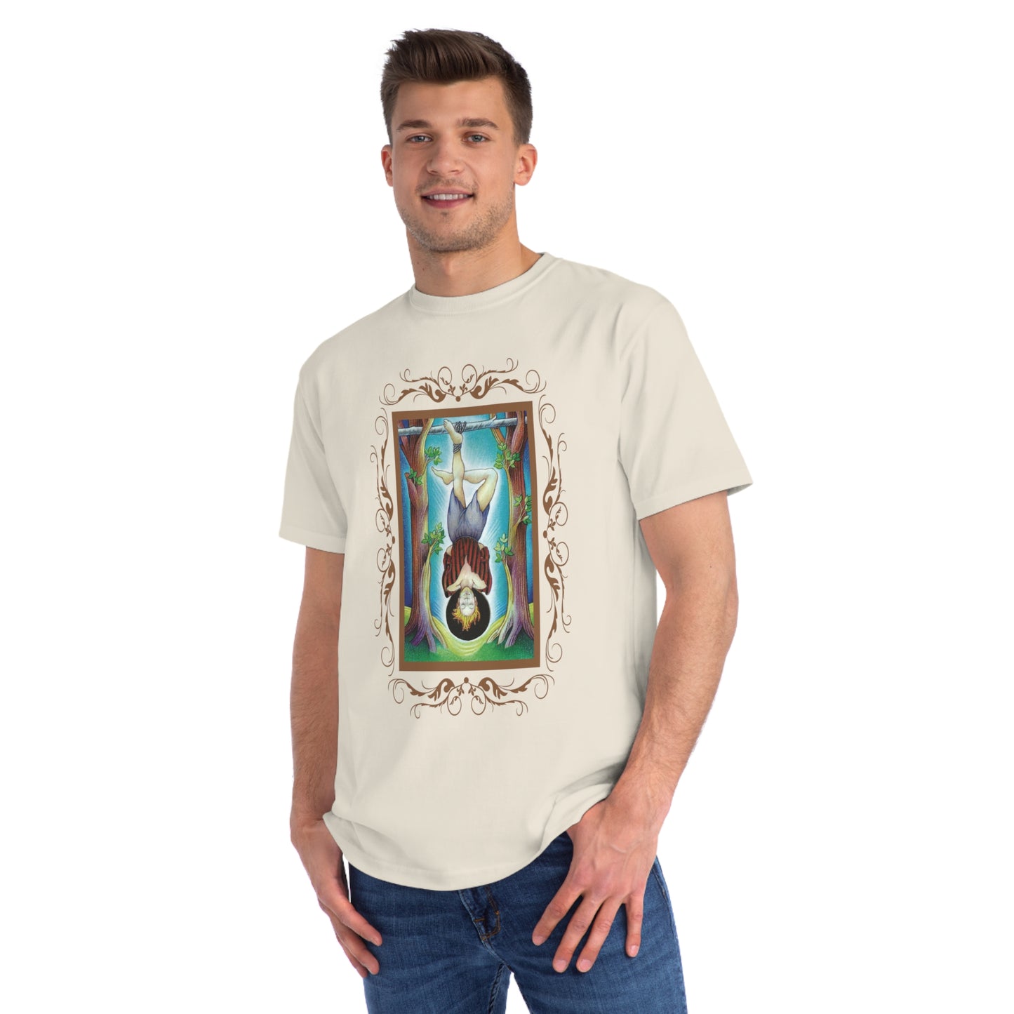 T-Shirt aus Bio-Baumwolle, Unisex, mit Tarotkarten