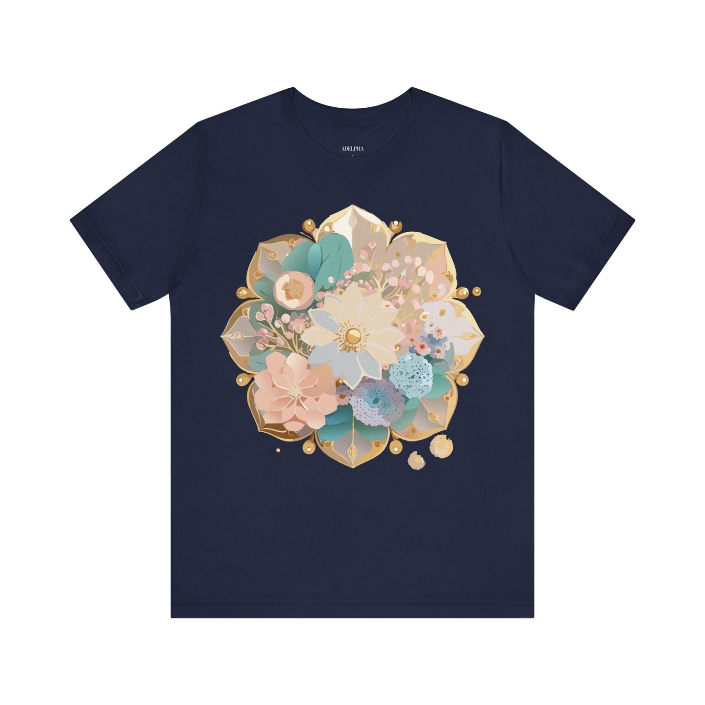 Mandala Graphic Unisex 100 Cotton Vintage Floral Artwork Tee 14