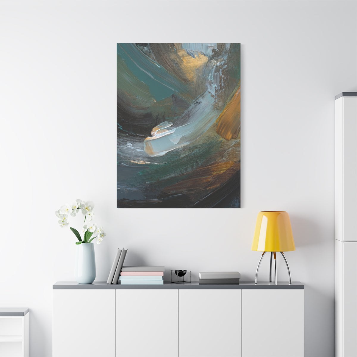 Abstract Oil Painting Print Canvas 20x24,20x30,24x30 24x32,24x36,30x40 32x48,36x48,40x60 Pine-Wood Inner Frame ABS-79