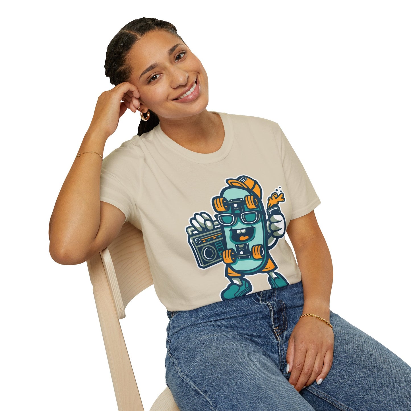 Cartoon Animation T Shirt Unisex Funny Tee Gildan Softstyle 64000 Ring Spun Cotton