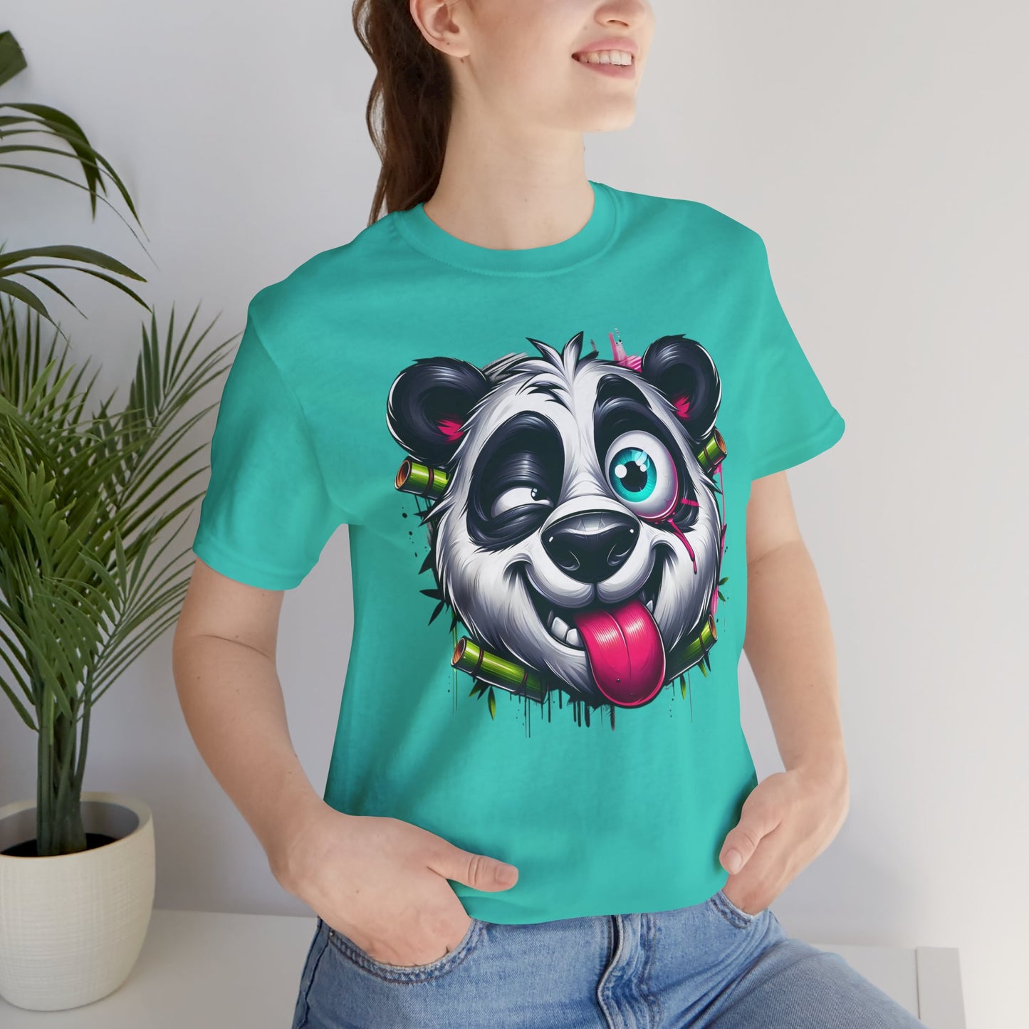 DiDi Panda Shirt, Funny Animal T-Shirt, Cartoon Top, Funny Panda Tee Shirt, Animal Tees, Art Design T-Shirt, Graphic Tee