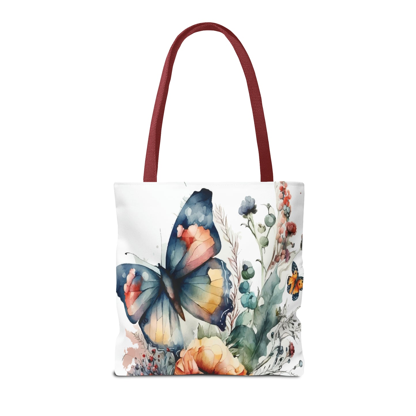 Canvas Bag with Butterfly Prints