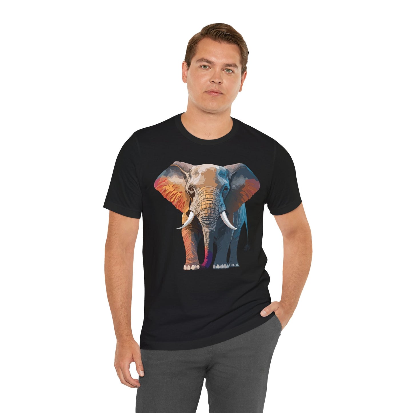 Unisex Animal Shirt With Animals Art Design Graphic Tee Short Sleeve Wild Animals