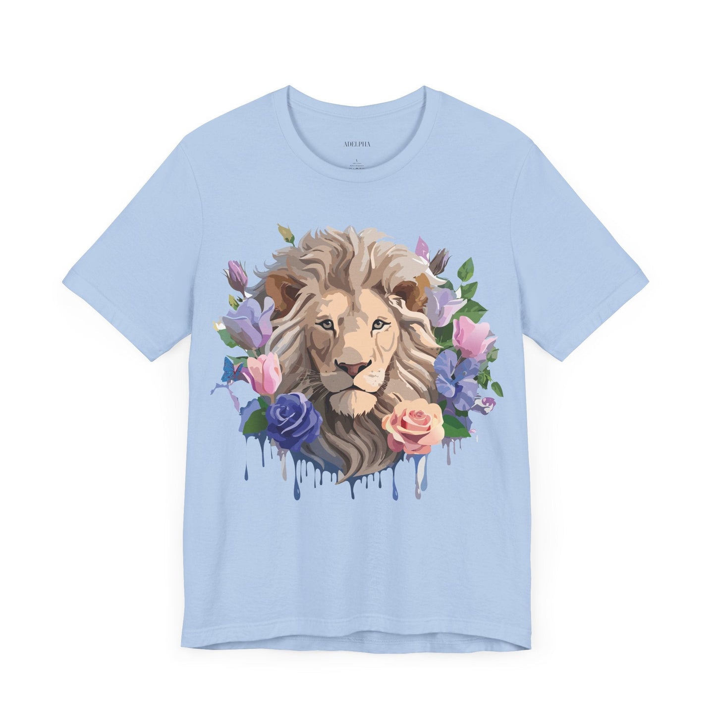 Lion Graphic Unisex 100 Cotton Vintage Animal Artwork Tee 4
