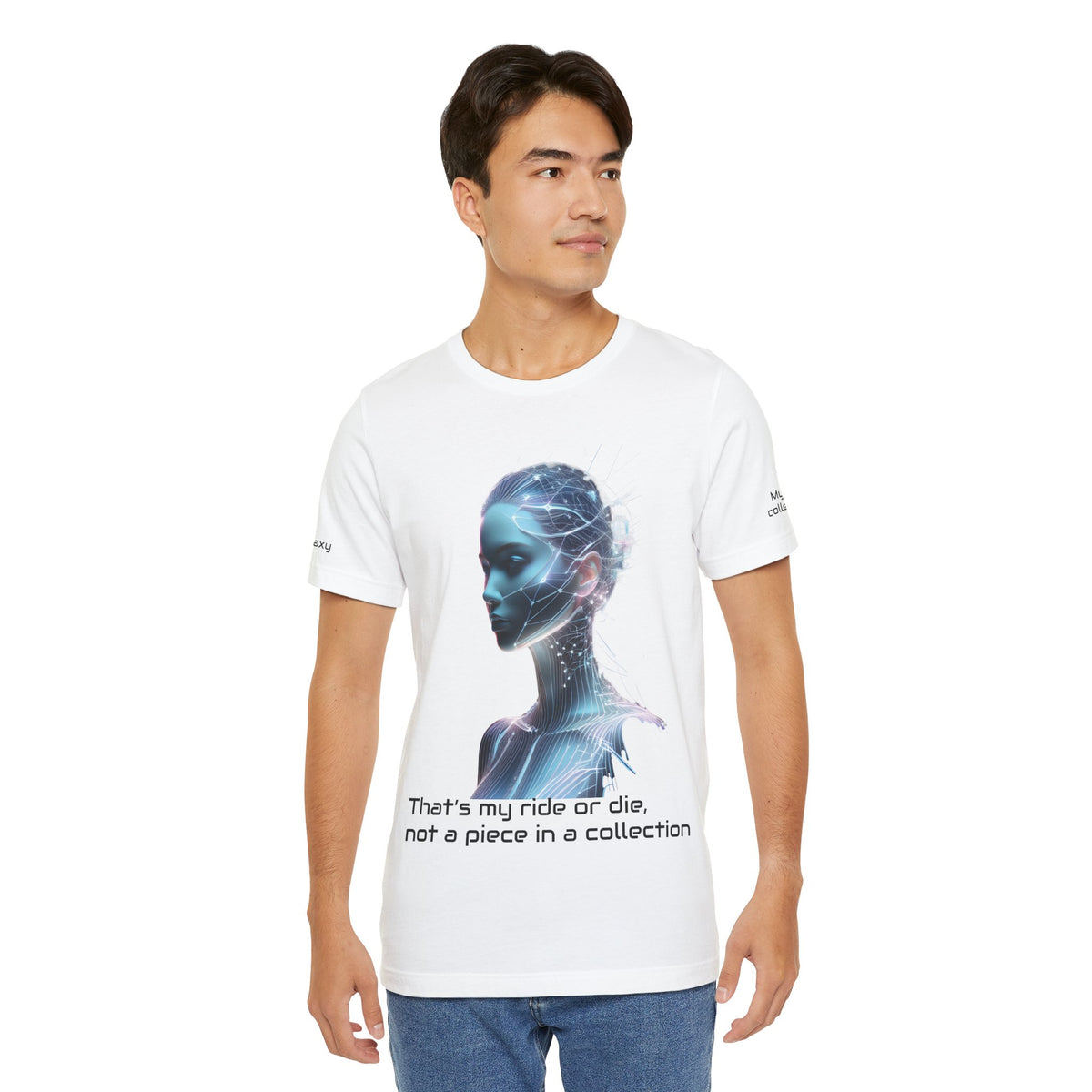 Car Graphic Unisex Cotton Bella+Canvas Tee with Art Design b14