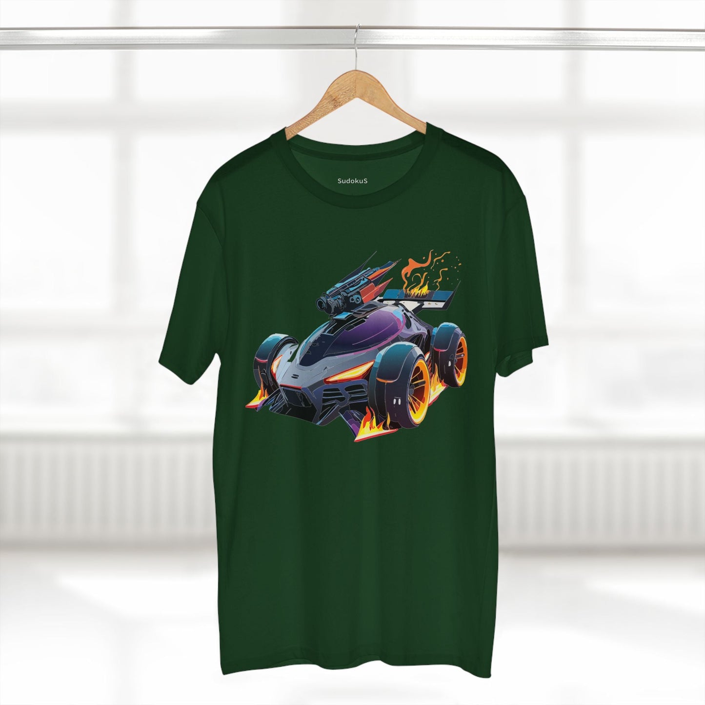 Car Graphic Unisex 100 Cotton Staple Tee 3