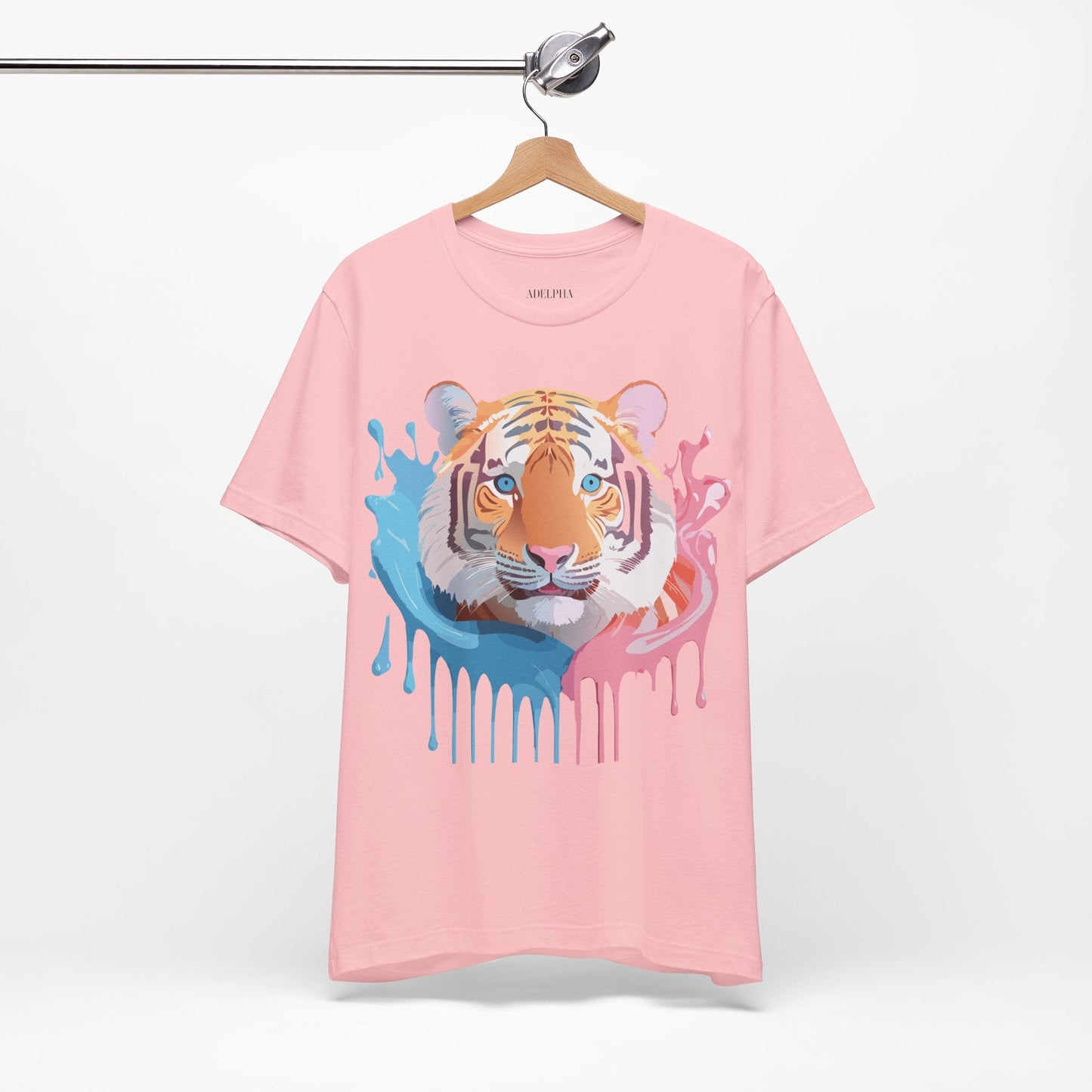 Tiger Graphic T Shirt Unisex Short Sleeve Tee By Adelpha Artwork Vintage Inspired