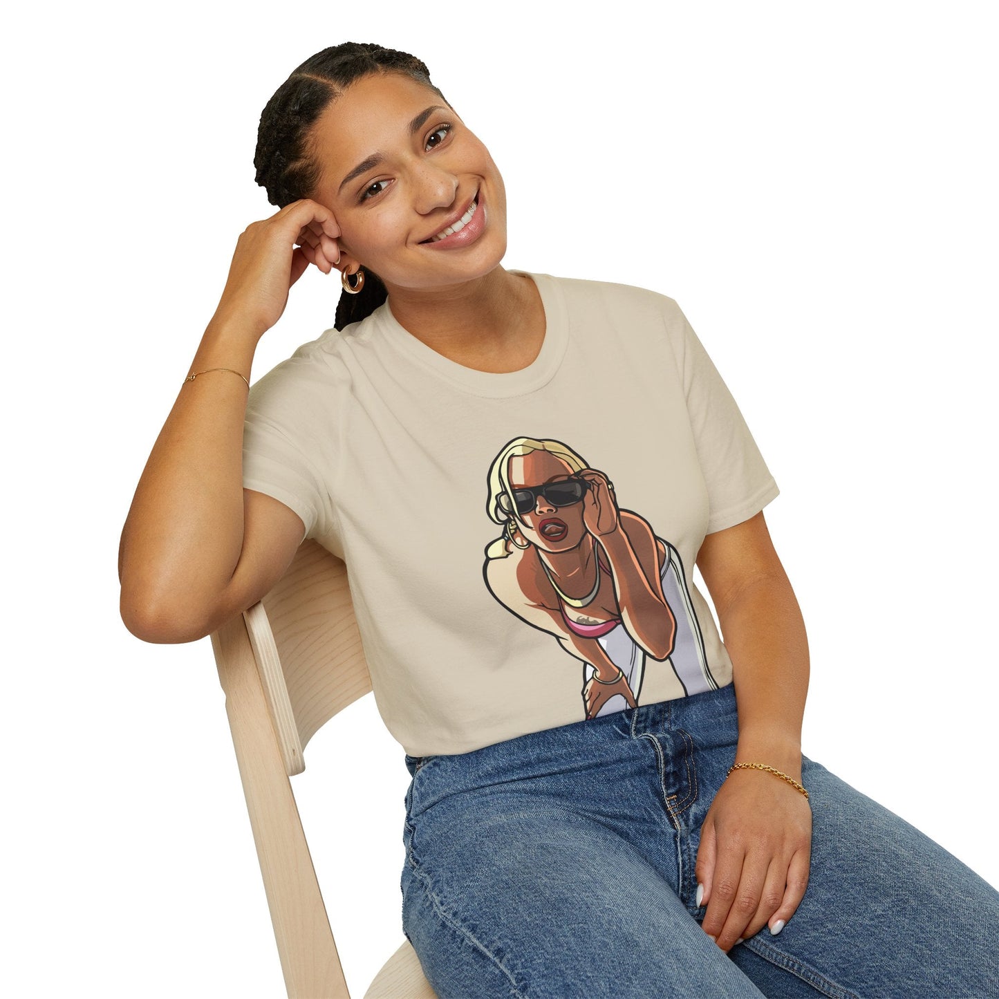 Cartoon Animation T Shirt Funny Tee Unisex Gildan Softstyle 64000 100 Percent Ring Spun Cotton