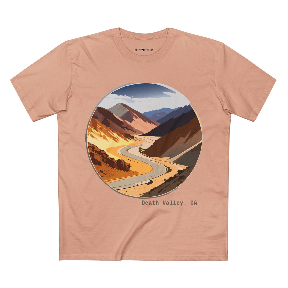 Death Valley Scenic Road Tee | Desert Landscape, California Highway