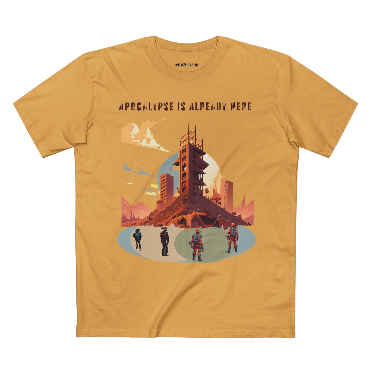Cataclysm Doomsday Shirt Unisex Premium Cotton Tee With Original Retro Art Design