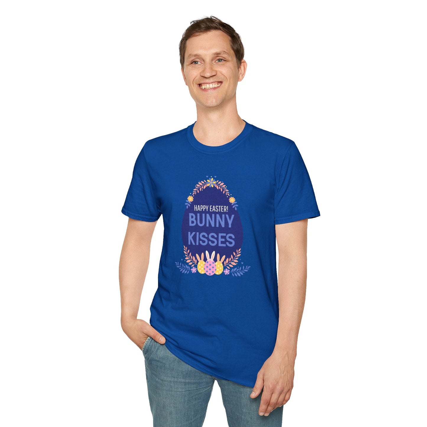 Easter Bunny Kisses T Shirt Unisex Gildan Softstyle Tee With Easter Signature Prints Design