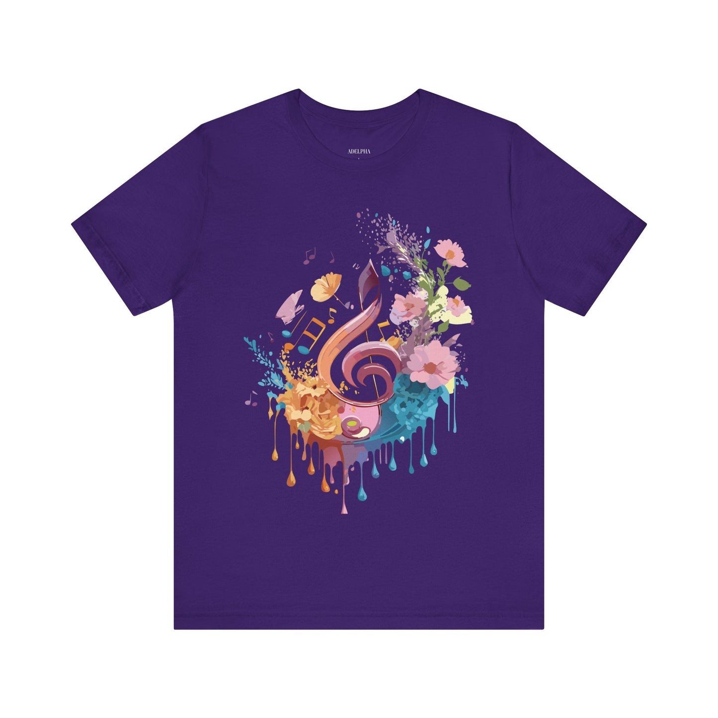 Unisex Graphic T Shirt From Adelpha With Vintage Music Inspired Artwork Short Sleeve Tee