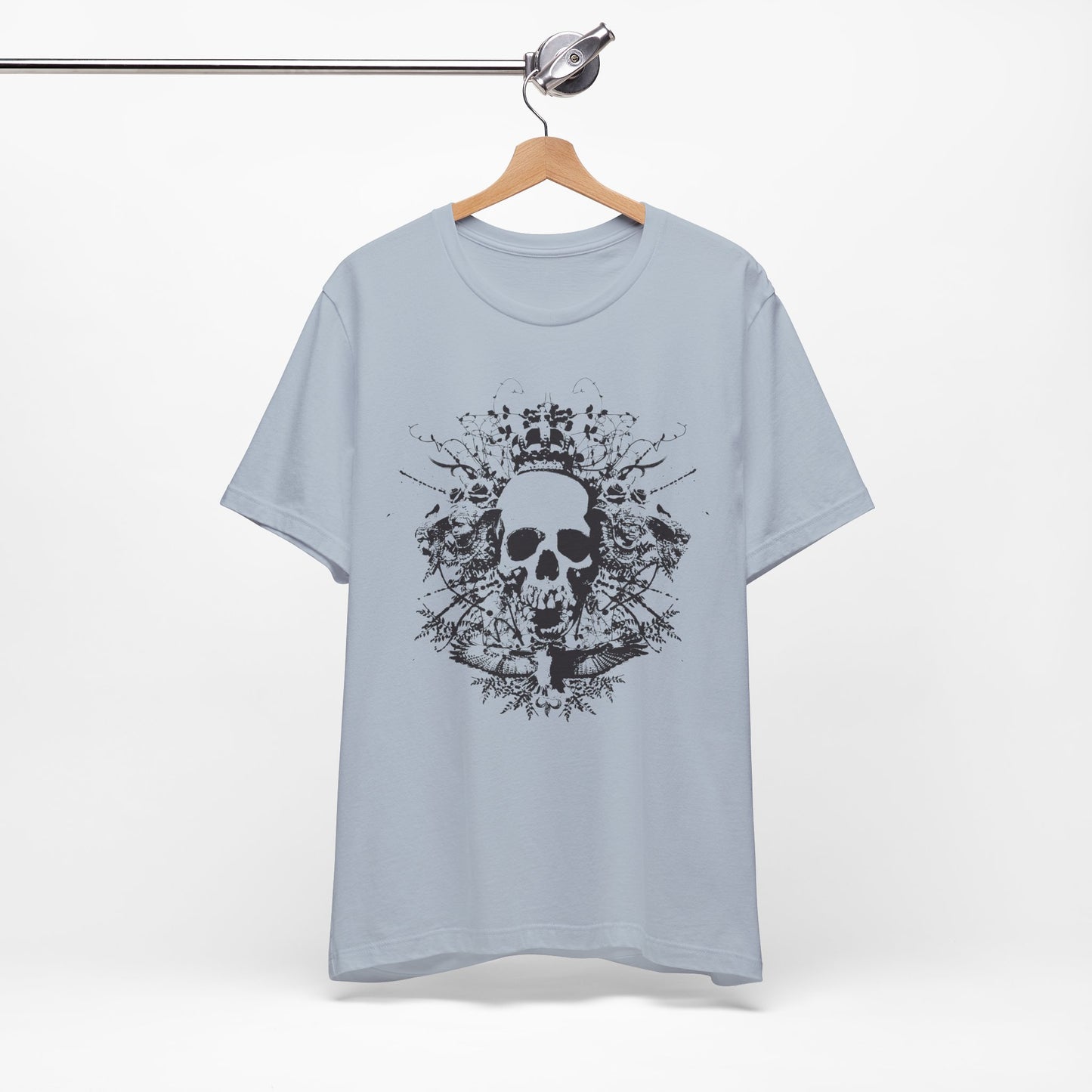 Dark Skull Graphic Design Tee, Skull Shirt, Vintage Tees, Art Design T-Shirt, Vintage Graphic Tee, Art Shirts with Skulls