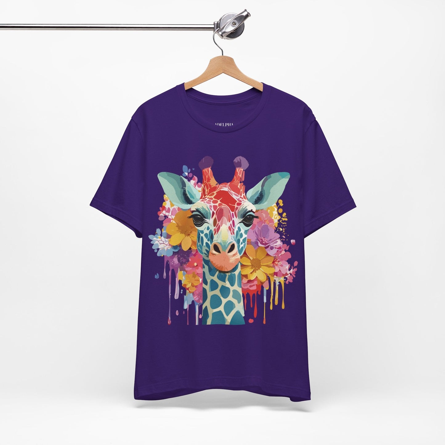 Adelpha Giraffe Graphic Tee Unisex Jersey Short Sleeve Vintage Inspired Art Design