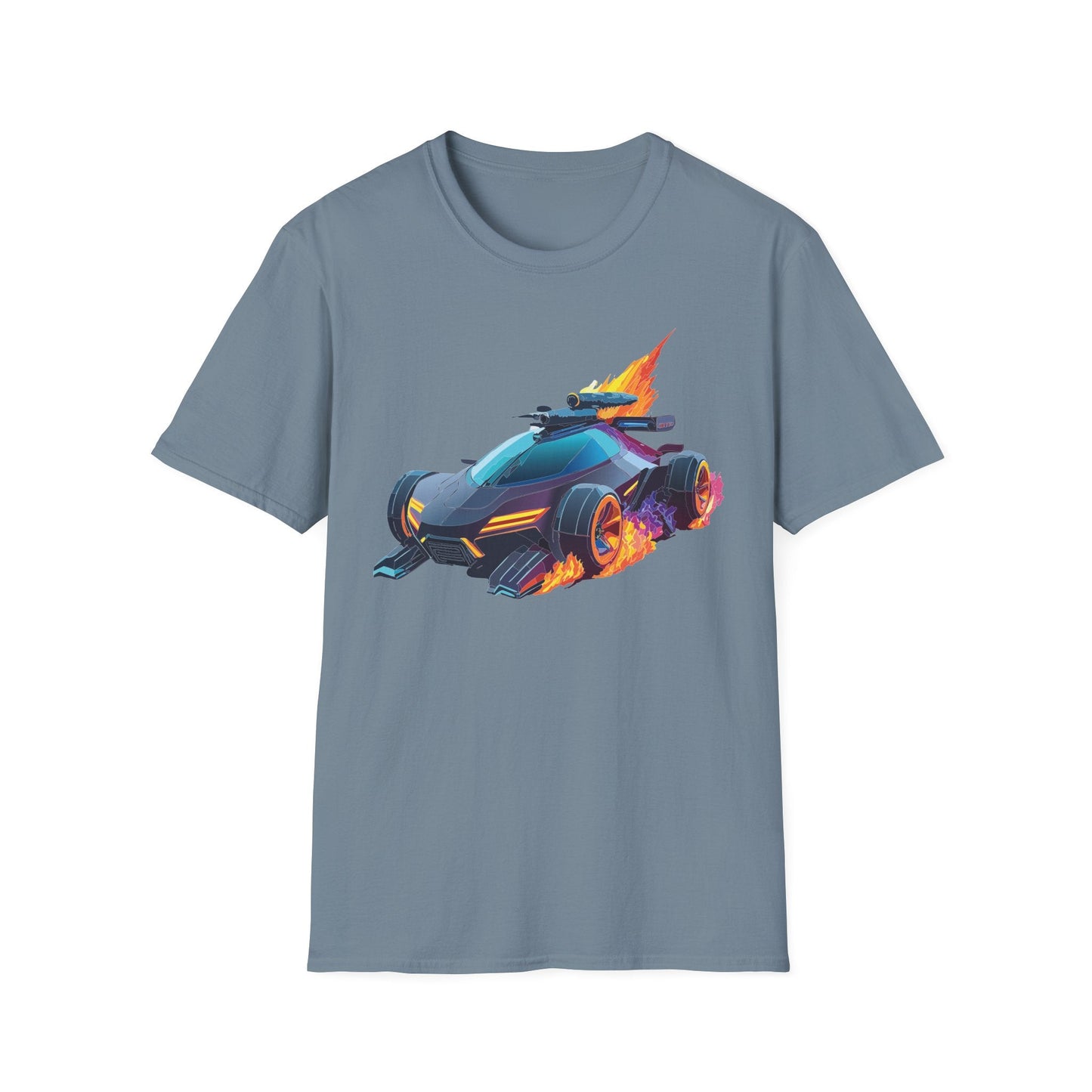 Unisex Car T Shirt Hot Wheels Cars Shirt 100 Percent Ring Spun Cotton Gildan Softstyle Tee