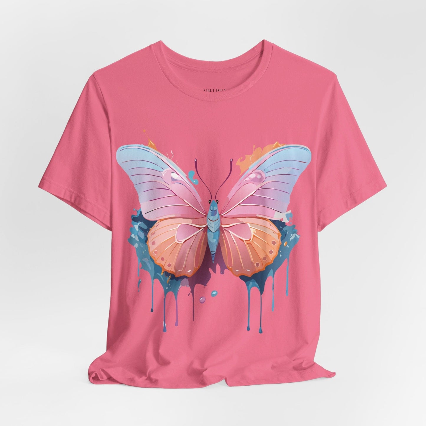 Butterfly Graphic Tee Unisex Short Sleeve Adelpha Vintage Art Shirt