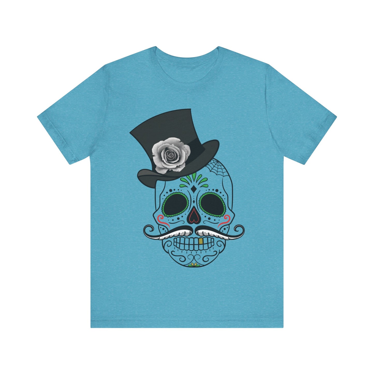 Unisex-T-Shirt aus Baumwolle mit Totenkopf