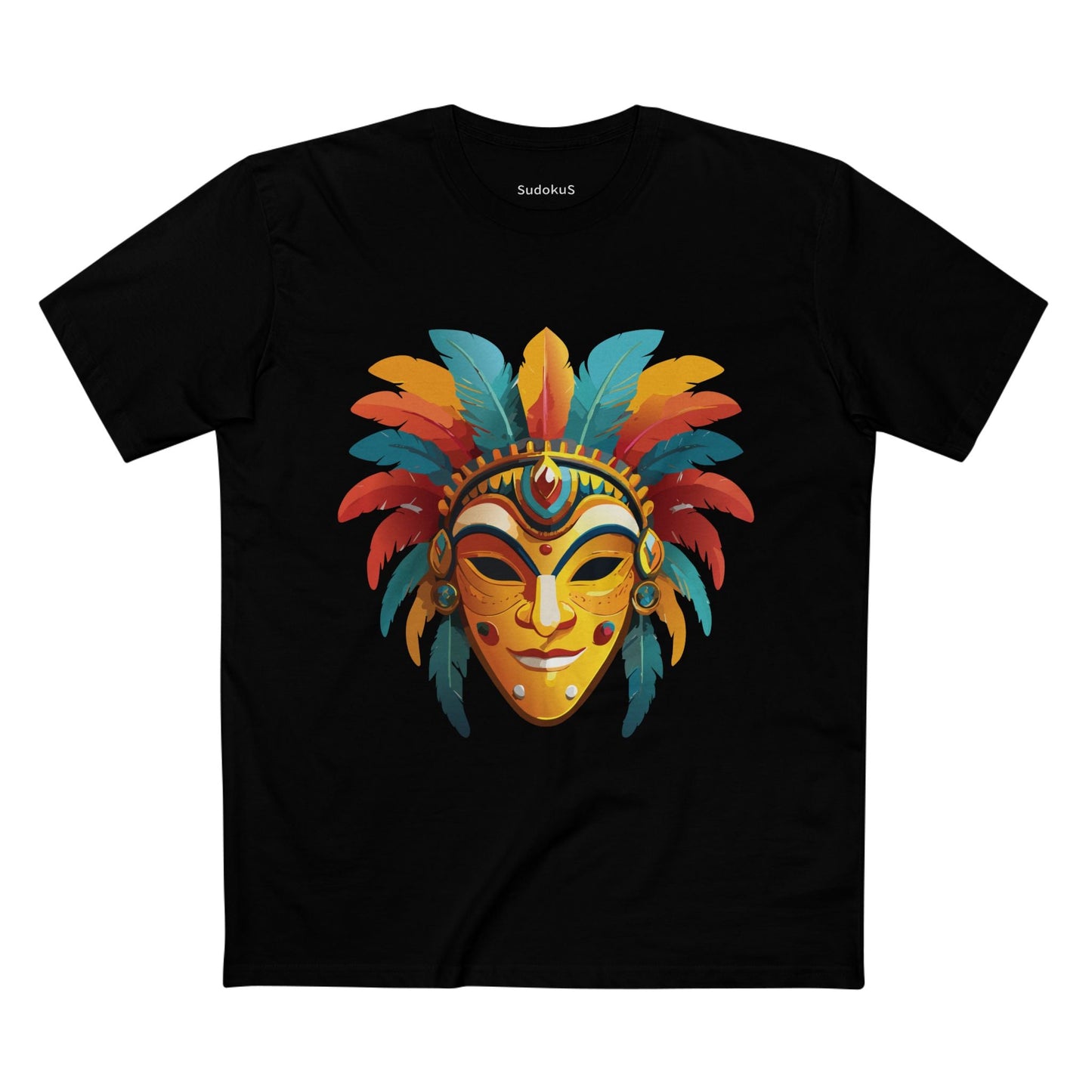 Mask Graphic Unisex 100 Cotton Staple Tee 3