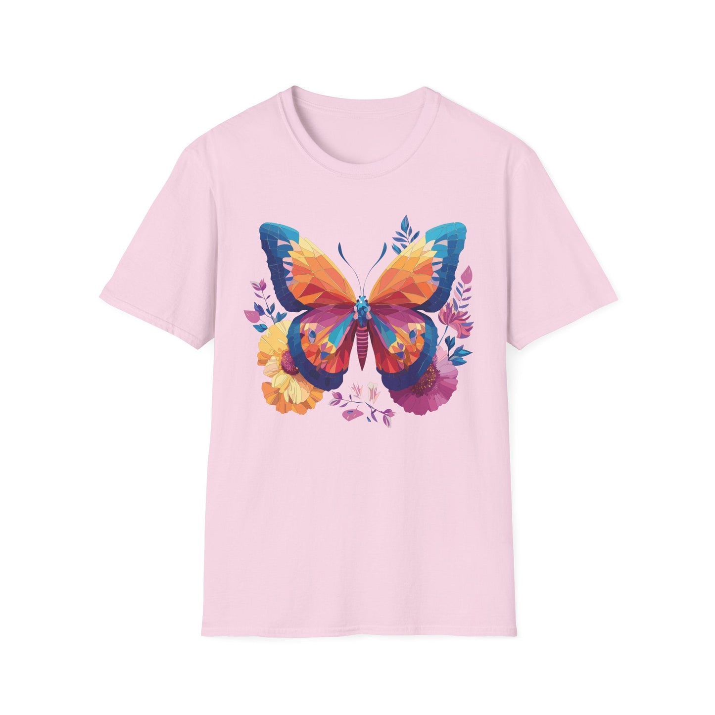 Butterfly Shirt Unisex Softstyle Short Sleeve Tee Monarch Butterfly 100 Percent Cotton