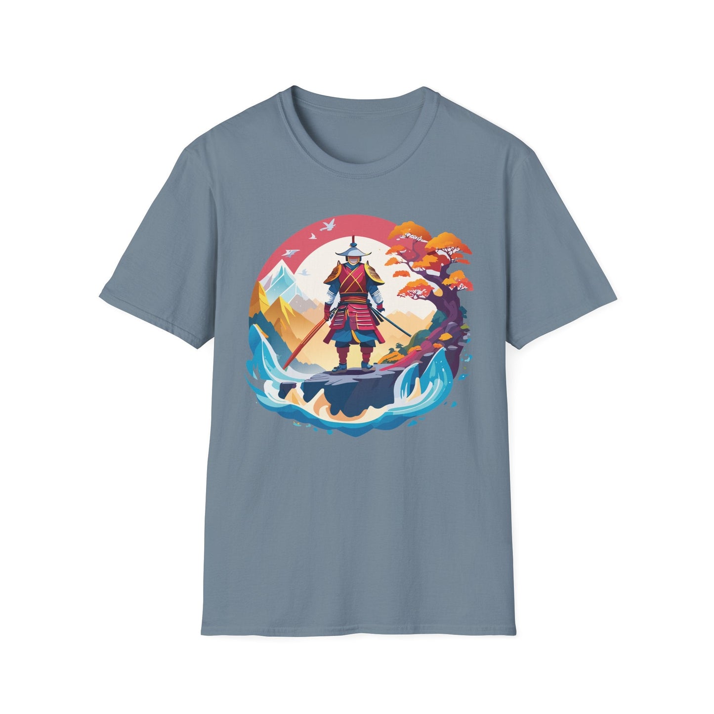 Samurai Shirt Gildan Softstyle 64000 Ring Spun Cotton Unisex Tee For Everyday Comfort