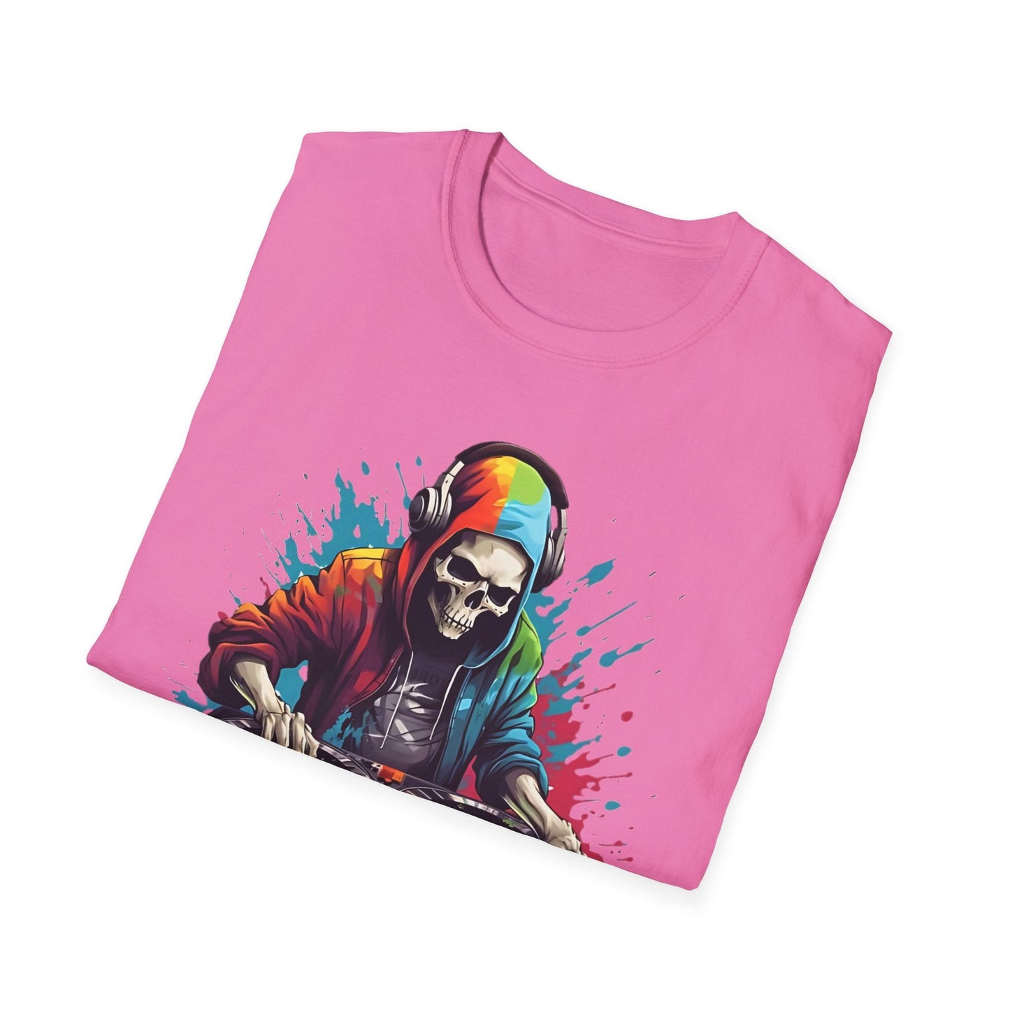 Skull Graphic Unisex Cotton T-shirt with Skeleton Artwork Design 8