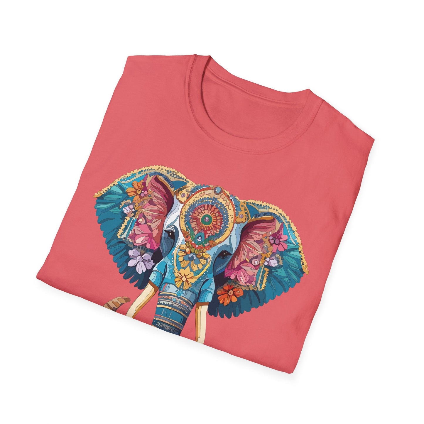 Unisex Elephant Graphic T Shirt Cartoon Elephant Tee Gildan Softstyle 64000 Premium Cotton