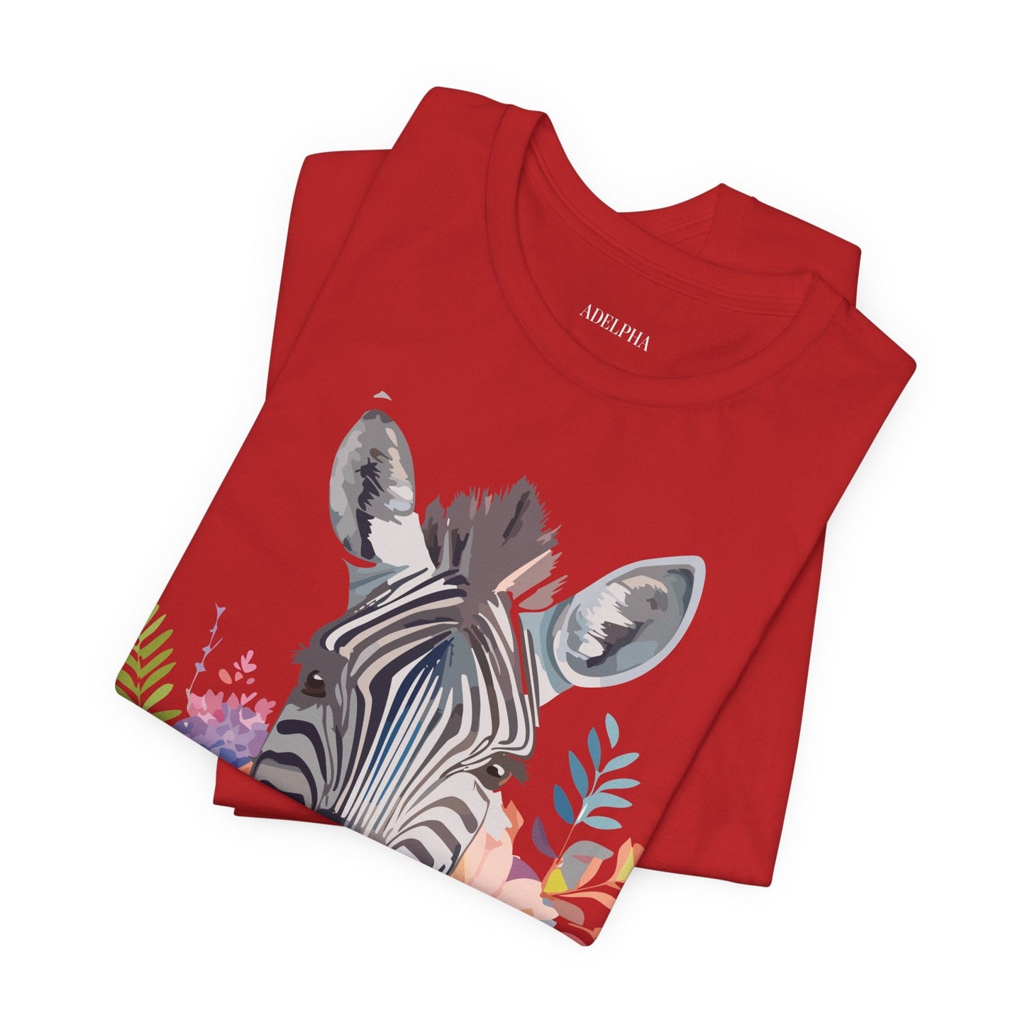 Zebra Graphic Unisex 100 Cotton Vintage Animal Art T-Shirt 1
