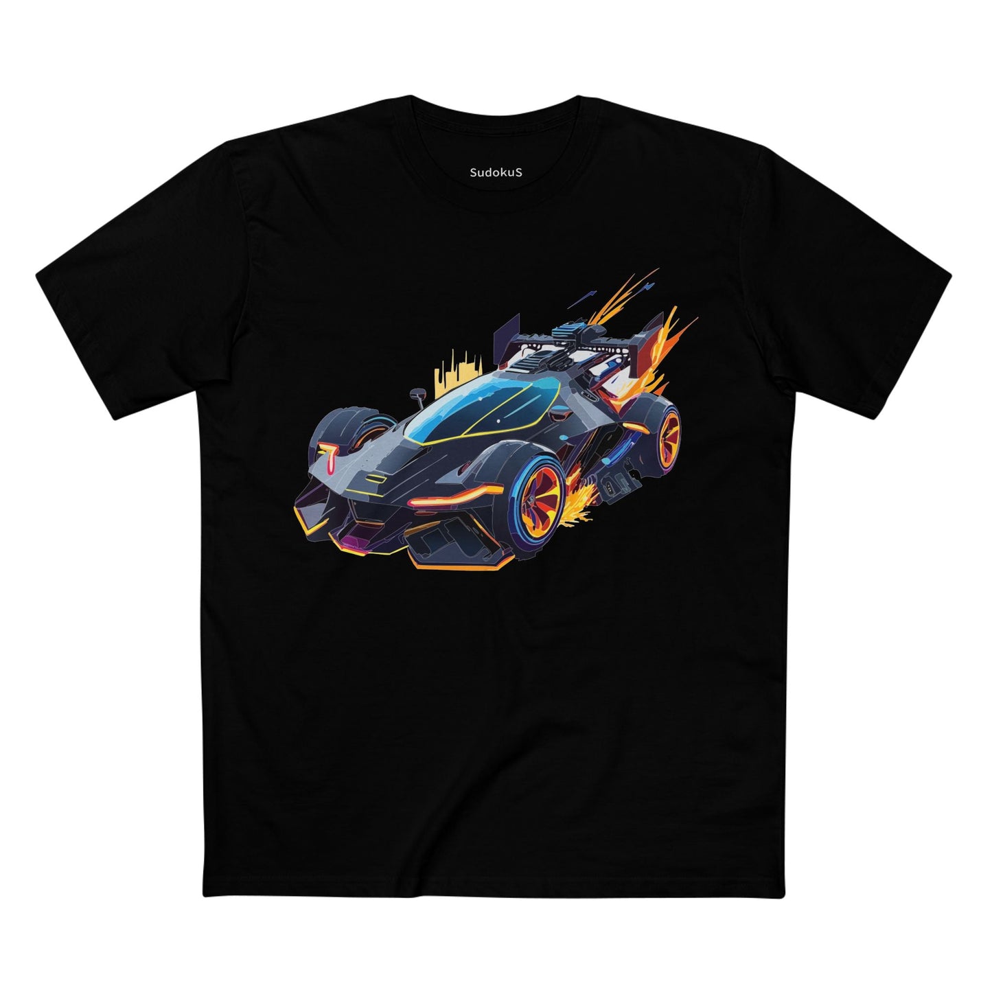 Car Graphic Unisex 100 Cotton Staple Tee 12