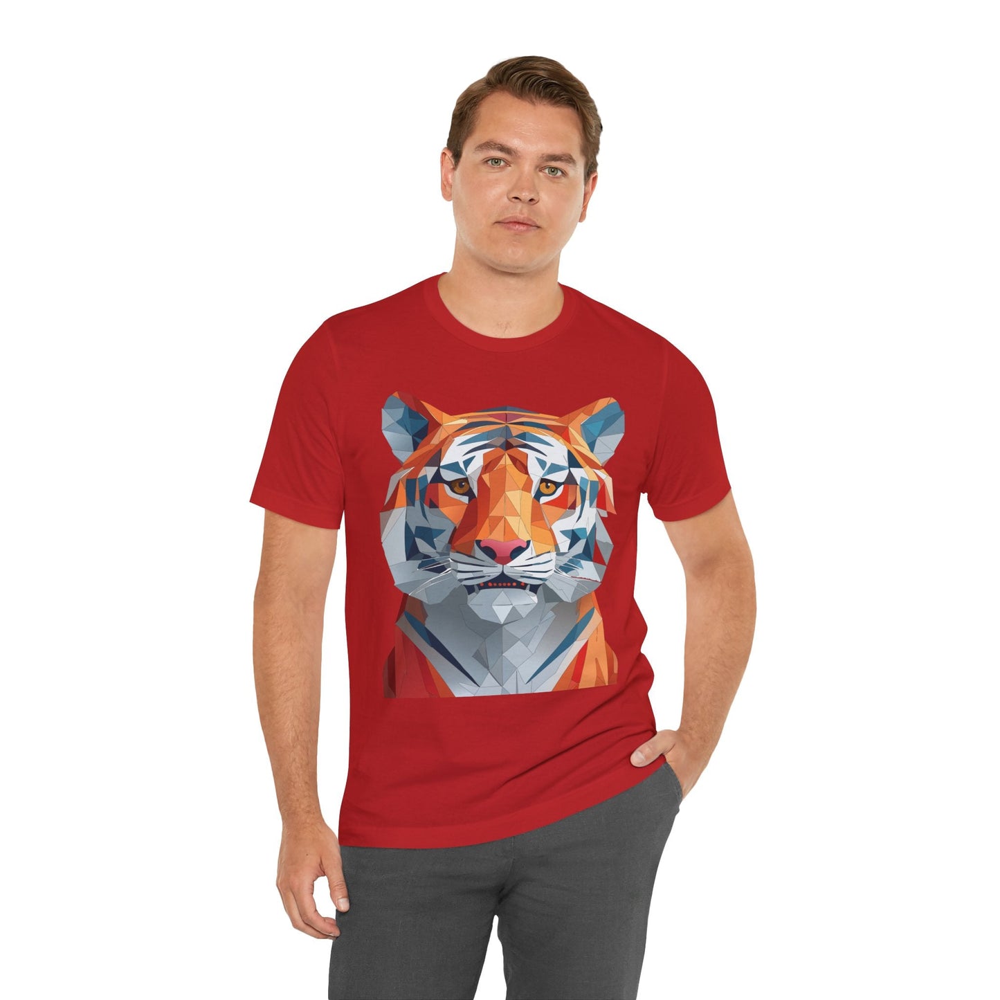 Unisex Animal Shirt With Art Design And Wildlife Theme Short Sleeve Tee For Everyday Wear