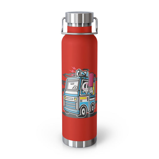 22oz Copper Insulated Water Bottle with Cartoon Design - CV95