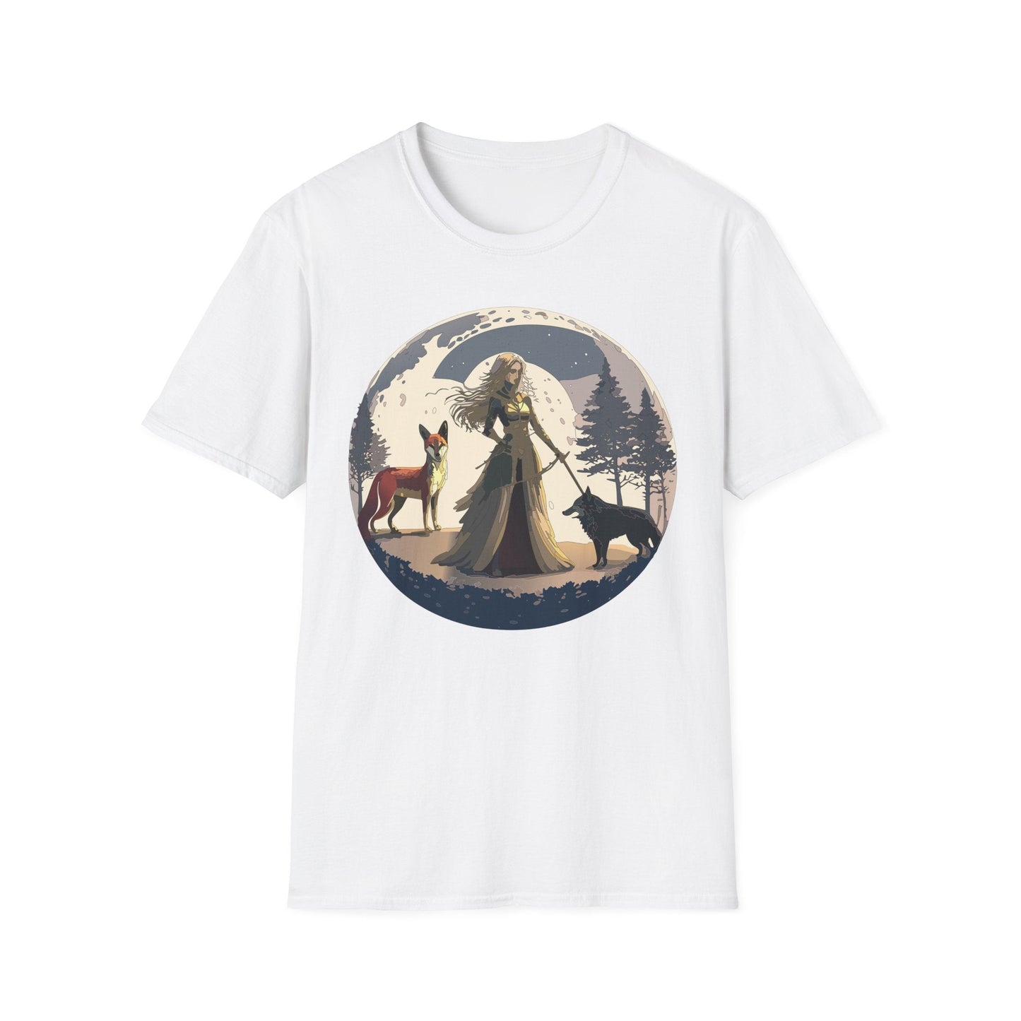 Womens Graphic T Shirt Art Design Tee Softstyle 64000 Gildan Unisex Short Sleeve