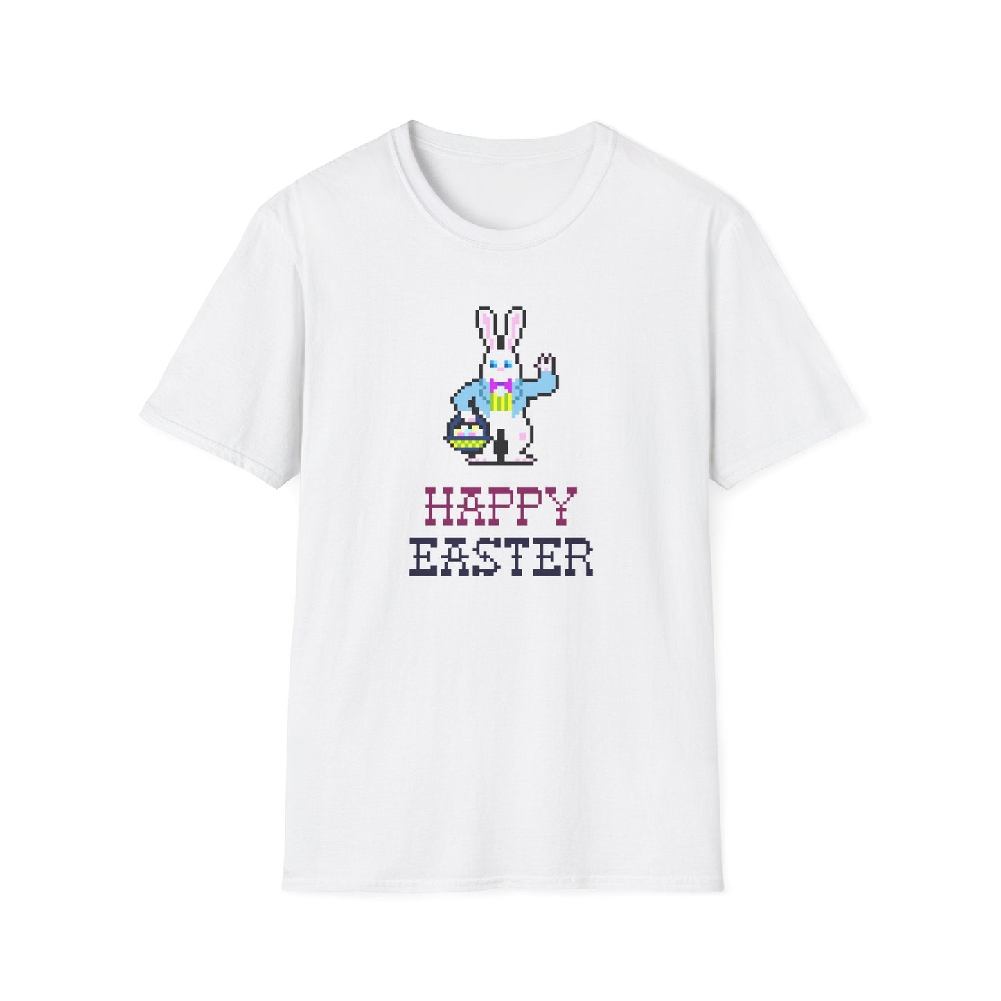 Funny Easter T Shirt With Signature And Prints Unisex Gildan Softstyle Cotton Tee Design