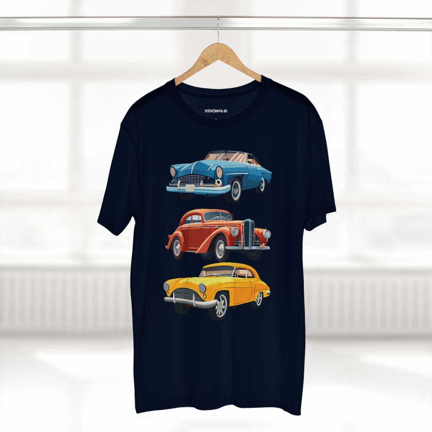 Retro Car Shirts Vintage Car Shirts RC4 Unisex Premium Cotton Tee With Original Art By Retro2Nova