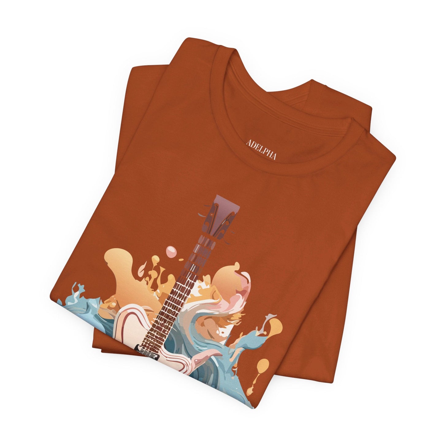 Adelpha Vintage Inspired Graphic Tee Unisex Jersey Short Sleeve Music Design Collectible