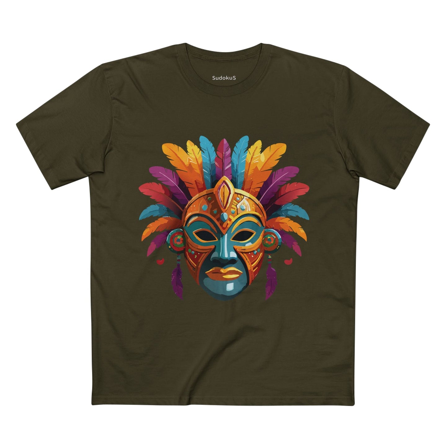 Mask Graphic Unisex 100 Cotton Staple Tee 7